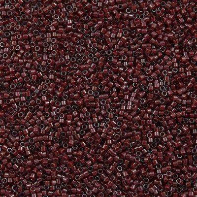 Miyuki Delica Seed Bead 11/0 Inside Dyed Color Dark Plum 2-inch Tube DB280