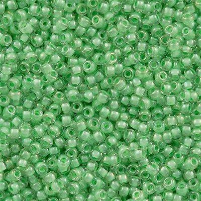 50g Toho Round Seed Bead 11/0 Inside Color Lined Mint Julep (354)