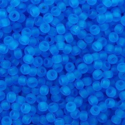 50g Toho Round Seed Bead 11/0 Transparent Matte Dark Aqua (3CF)