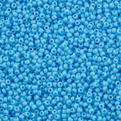 50g Toho Round Seed Bead 11/0 Opaque Spring Blue (43)