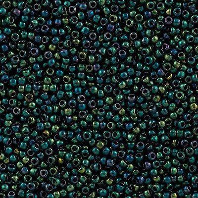 50g Toho Round Seed Bead 11/0 Higher Metallic June Bug (506)