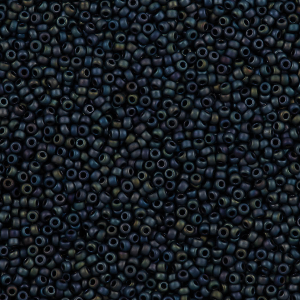 50g Miyuki Round Seed Bead 11/0 Opaque Matte Indigo Iris (2063)