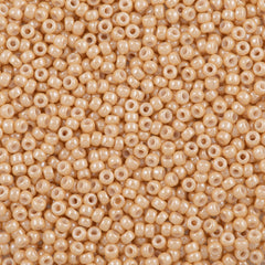 Miyuki Round Seed Beads 8/0 Opaque Beige Luster (593)