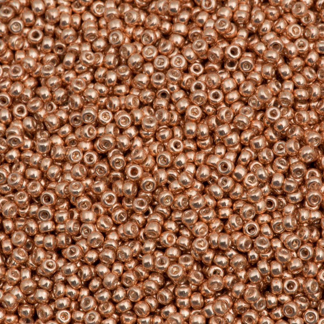 50g Miyuki Round Seed Bead 11/0 Galvanized Light Beige (1072L)