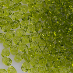 Super Duo 2x5mm Two Hole Beads Olivine 22g Tube (50230)