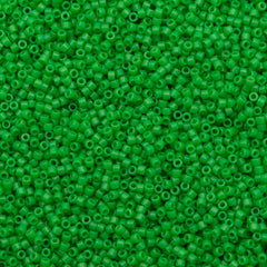 Miyuki Delica Seed Bead 11/0 Duracoat Dyed Opaque Fiji Green 2-inch Tube DB2126