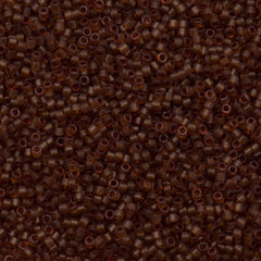 Miyuki Delica Seed Bead 11/0 Transparent Dark Amber 2-inch Tube DB709