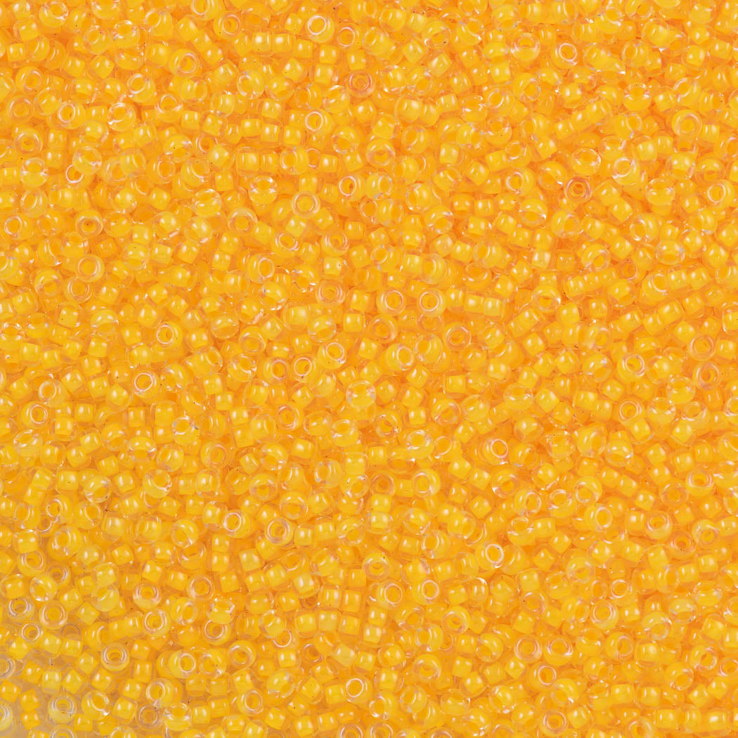 50g Miyuki Round Seed Bead 11/0 Inside Color Lined Peach (1121)
