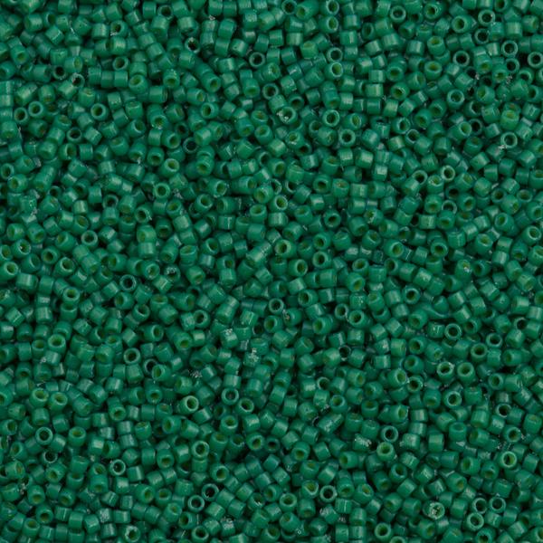 25g Miyuki Delica Seed Bead 11/0 Duracoat Dyed Opaque Spruce DB2127