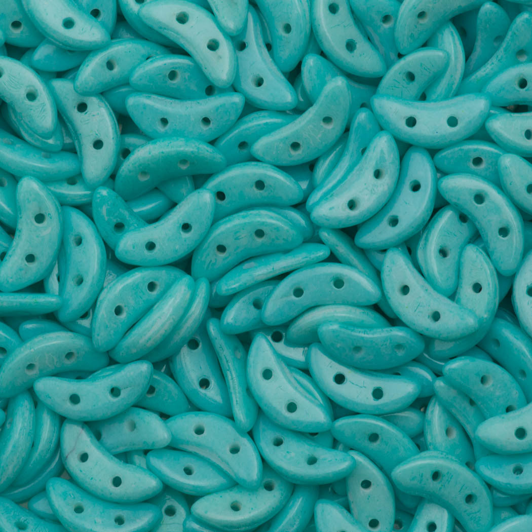 CzechMates 3x10mm Two Hole Crescent Opaque Limpet Shell Beads 15g (00090PS)