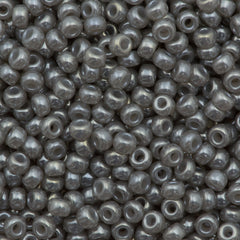Miyuki Round Seed Bead 6/0 Gray Ceylon 20g Tube (526)