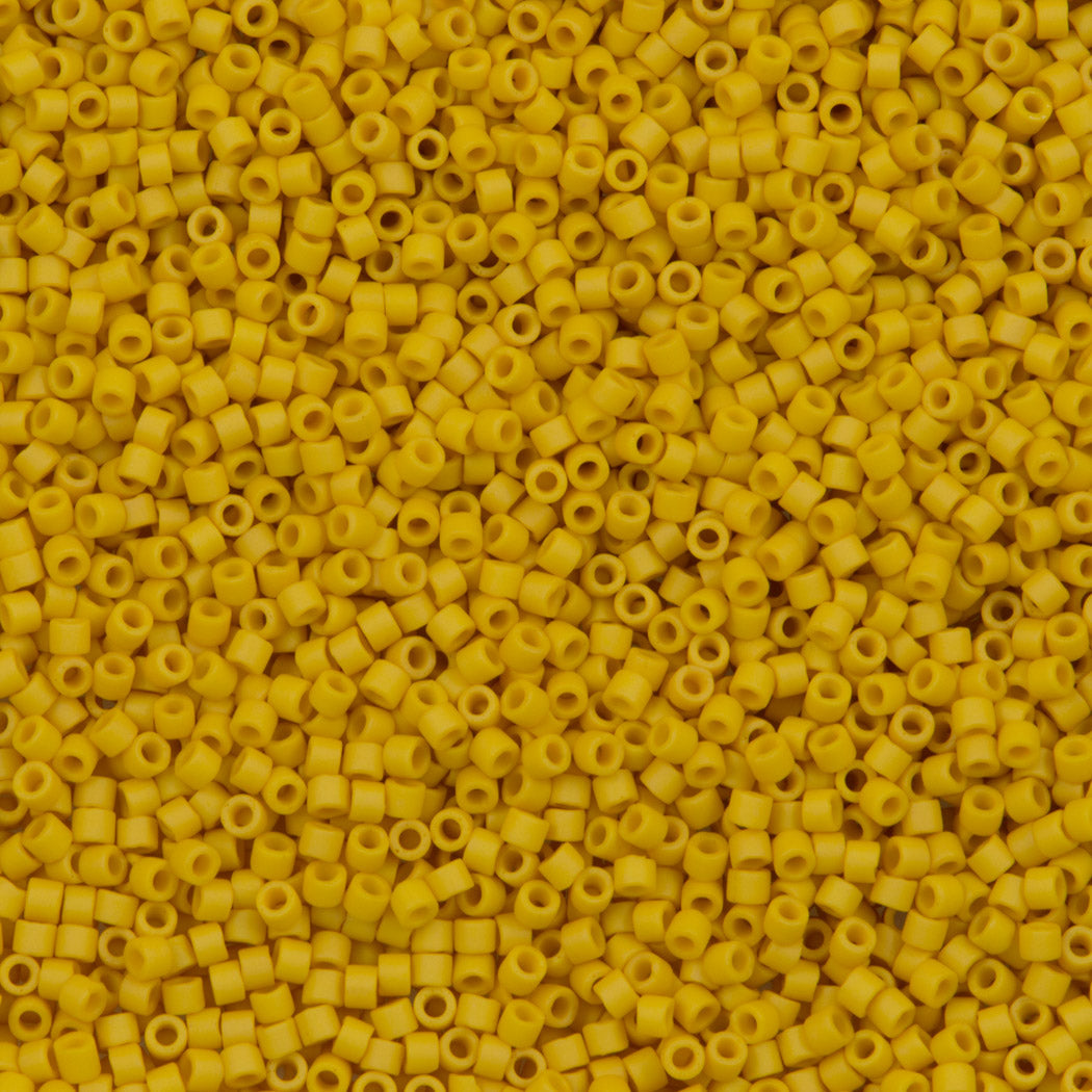 25g Miyuki Delica Seed Bead 11/0 Matte Opaque Glazed Pineapple DB2284