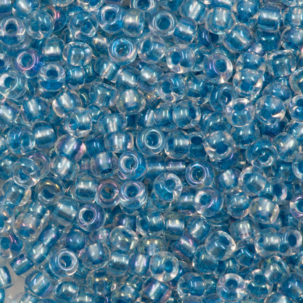 Miyuki Round Seed Bead 6/0 Inside Color Lined Sapphire Blue 20g Tube (2606)