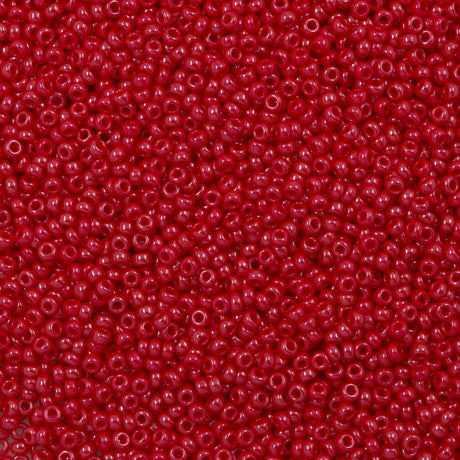 Miyuki Round Seed Bead 11/0 Opaque Red Luster (426)