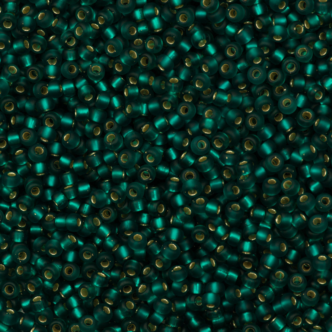 Miyuki Round Seed Bead 8/0 Matte Silver Lined Teal 22g Tube (2425F)
