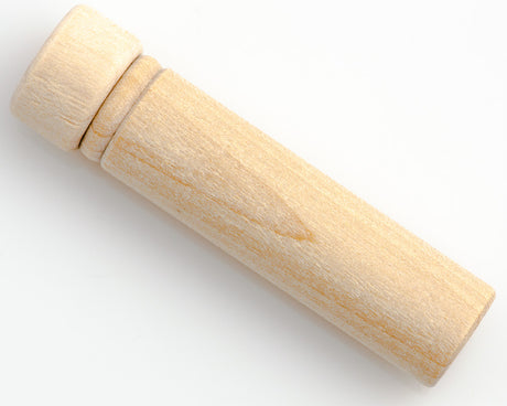 Two Wood Needle Cases 2.25x0.5 inches