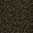 Miyuki Delica Seed Bead 11/0 Opaque Dyed Dark Olive 2-inch Tube DB657