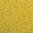 50g Miyuki Round Seed Bead 11/0 Inside Color Lined Light Yellow AB (273)
