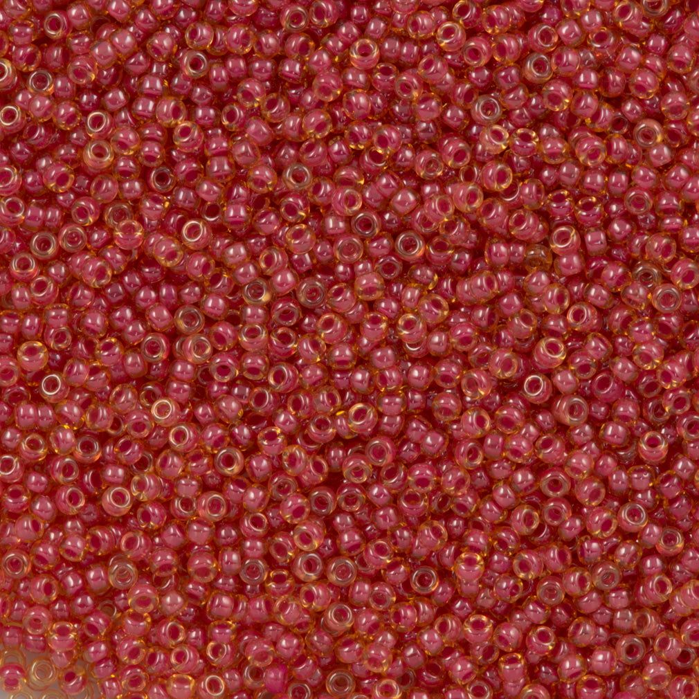 50g Miyuki Round Seed Bead 11/0 Dark Rose Topaz (373)