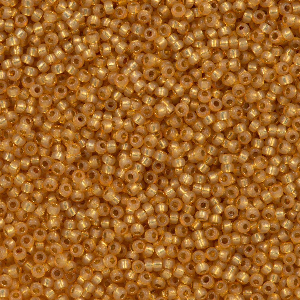 Miyuki Round Seed Bead 11/0 Duracoat Silver Lined Dyed Golden Flax (4231)