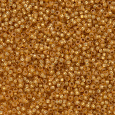 Miyuki Round Seed Bead 11/0 Duracoat Silver Lined Dyed Golden Flax (4231)