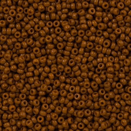 50g Miyuki Round Seed Bead 11/0 Duracoat Opaque Sienna (4459)