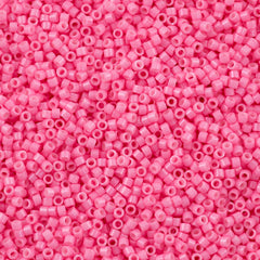 Miyuki Delica Seed Bead 11/0 Opaque Dyed Bright Rose 2-inch Tube DB1371