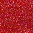 Miyuki Round Seed Bead 11/0 Transparent Red AB 22g Tube (254D)