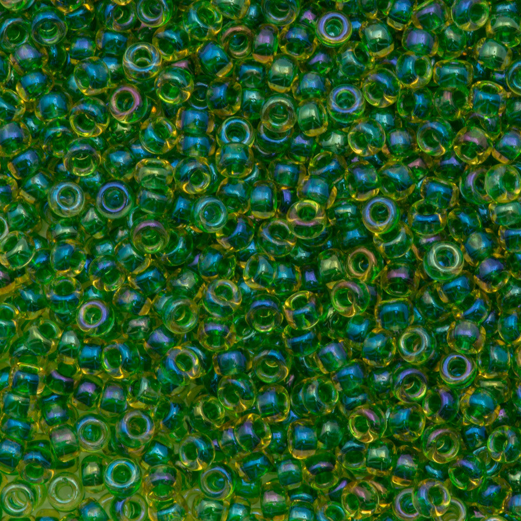 Miyuki Round Seed Bead 11/0 Emerald Lined Yellow 15g (331)