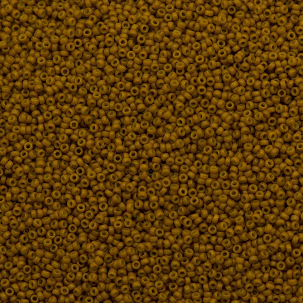 Miyuki Round Seed Bead 15/0 Duracoat Opaque Toast 2-inch Tube (4460)