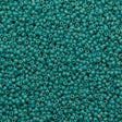 10g Miyuki Round Seed Bead 11/0 Opaque Matte Turquoise AB (412FR)