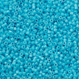 Miyuki Delica Seed Bead 11/0 Opaque Sky Blue AB 2-inch Tube DB215