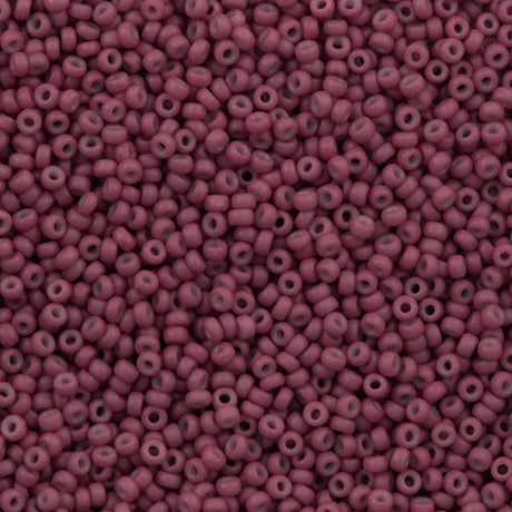 Miyuki Round Seed Bead 11/0 Opaque Matte Dyed Old Rose (2046)