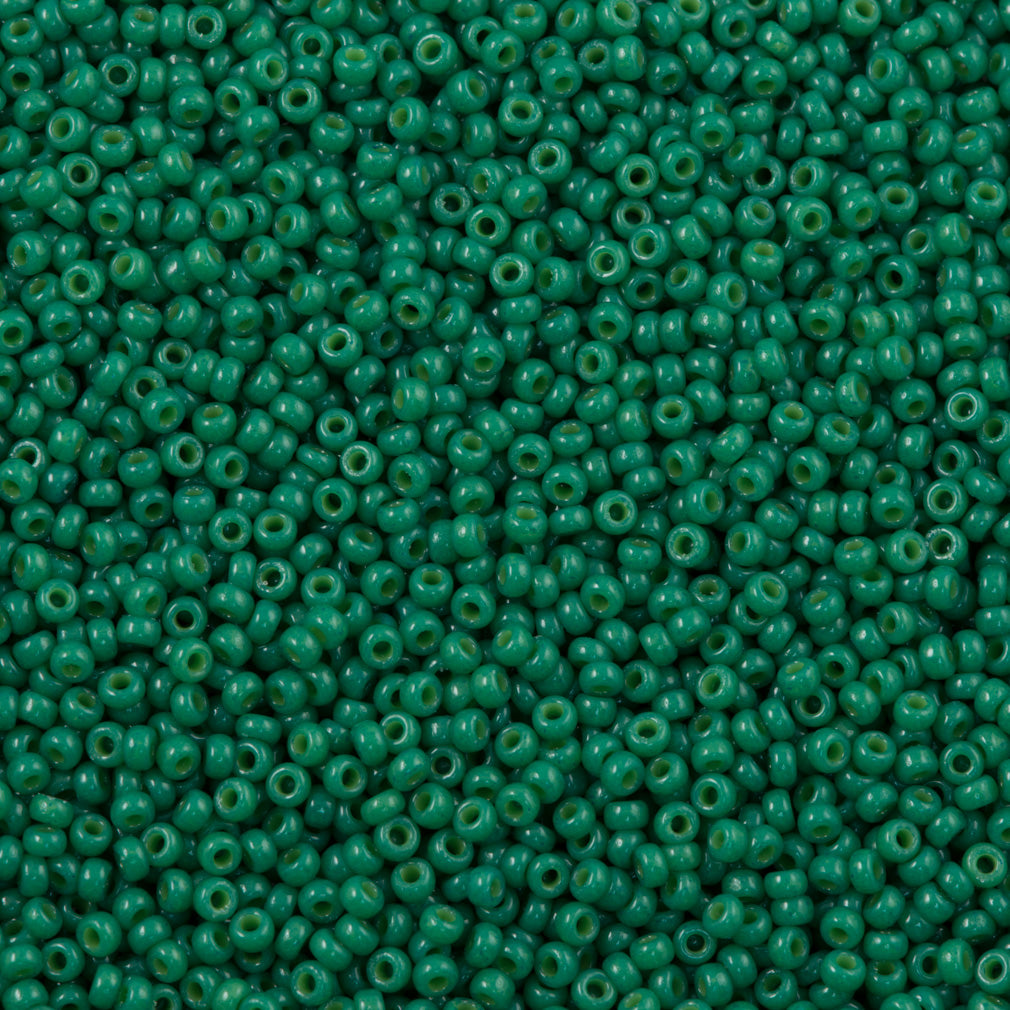 50g Miyuki Round Seed Bead 11/0 Duracoat Opaque Spruce (4477)