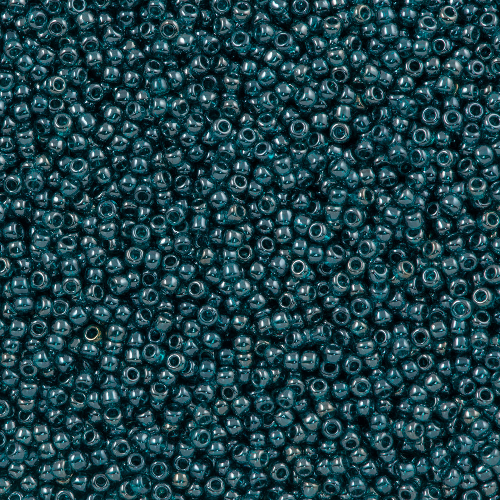 50g Toho Round Seed Bead 11/0 Transparent Luster Teal (108BD)