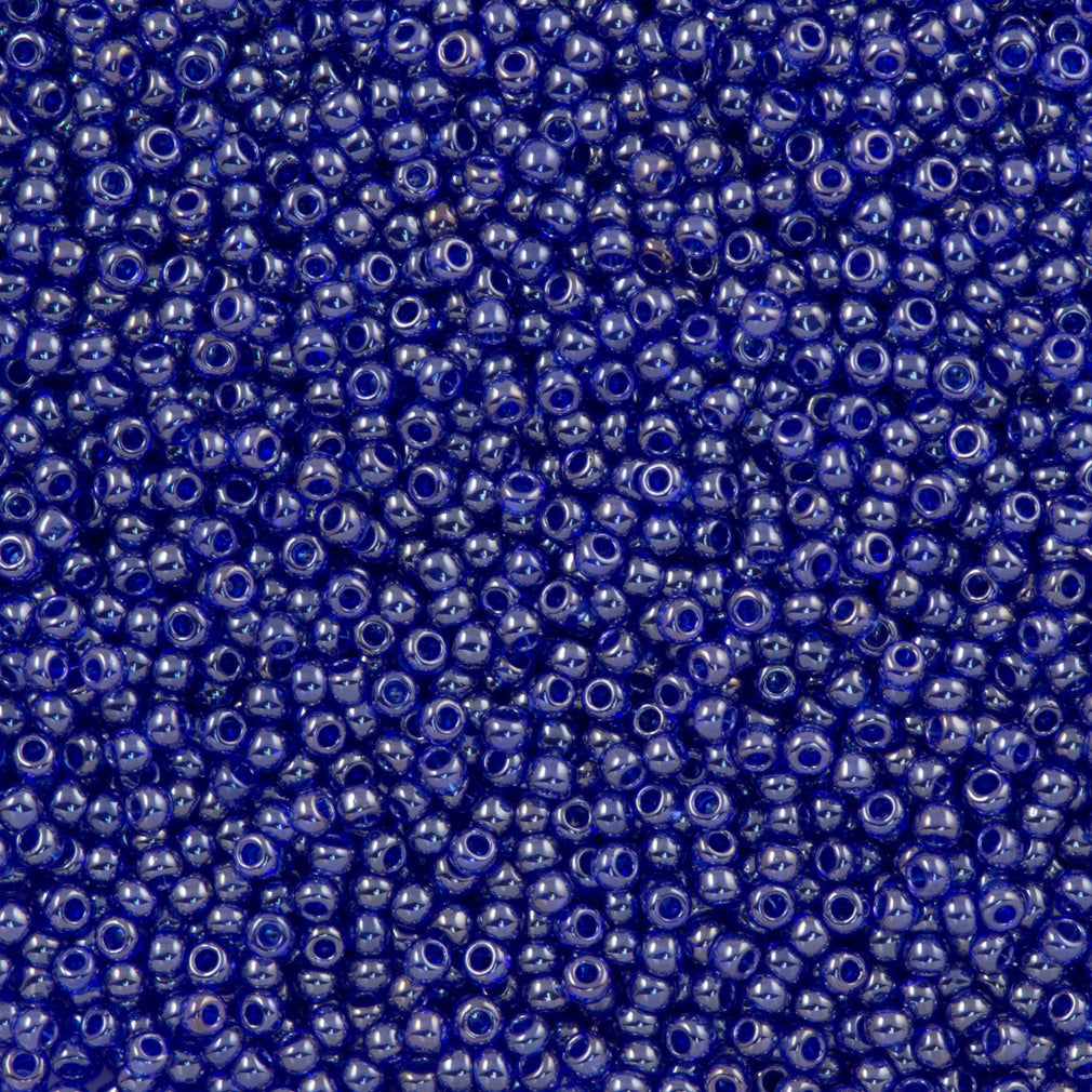 50g Toho Round Seed Bead 11/0 Transparent Luster Cobalt (116)