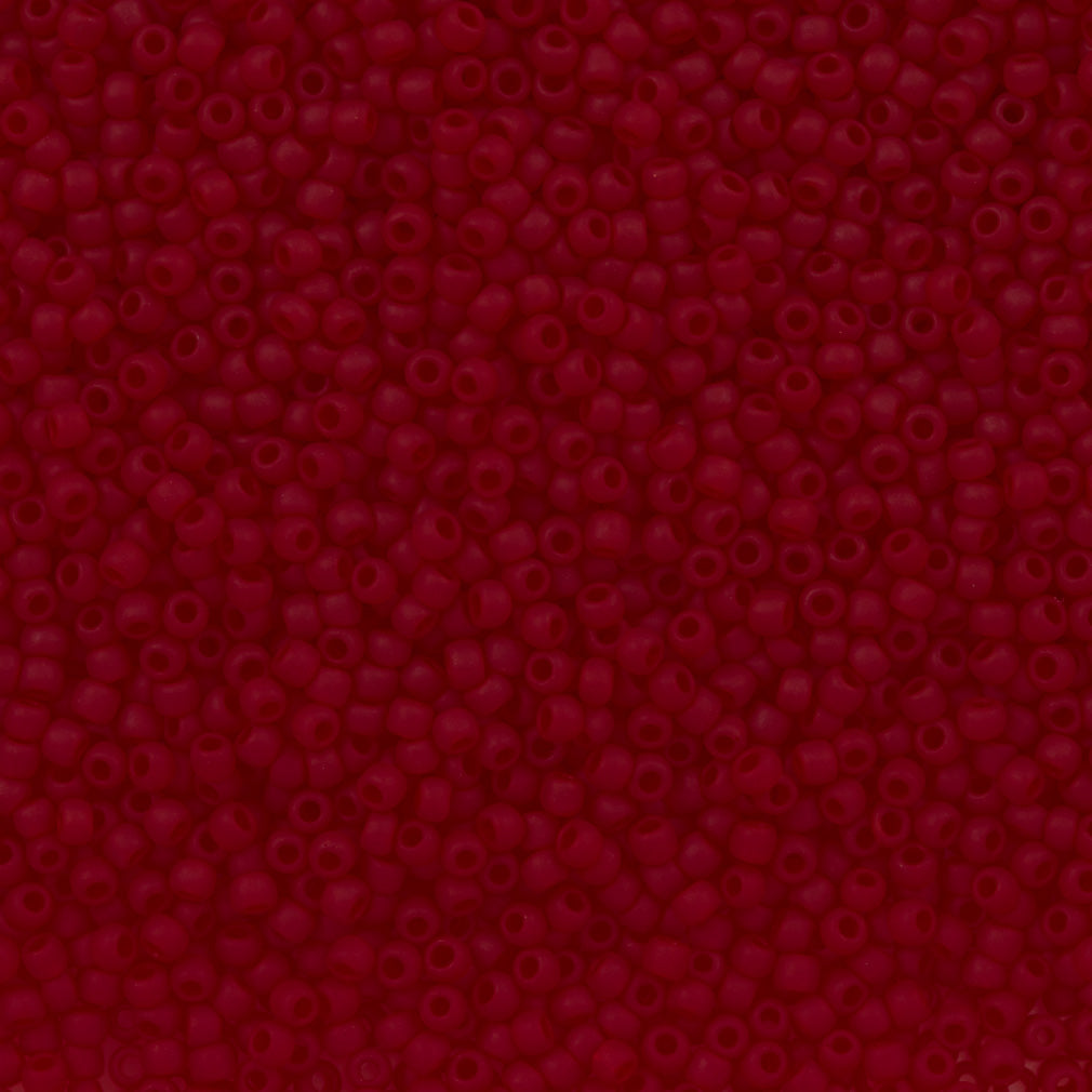 50g Toho Round Seed Bead 11/0 Transparent Matte Garnet (5CF)