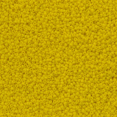 Toho Round Seed Bead 15/0 Opaque Yellow 2.5-inch Tube (42)