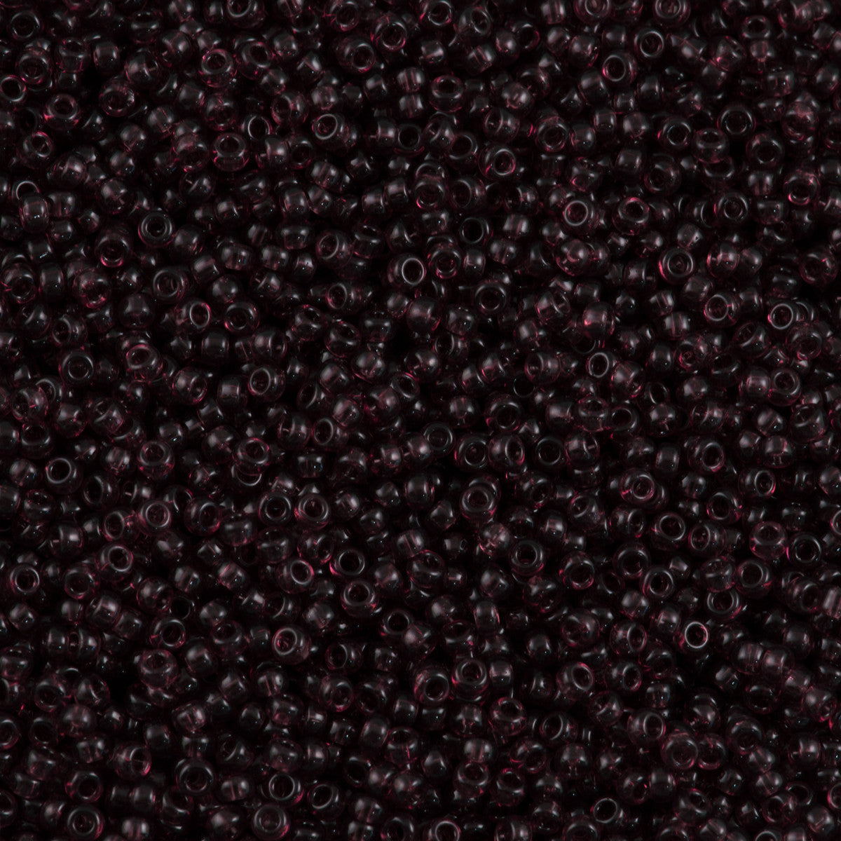 Miyuki Round Seed Bead 15/0 Transparent Dark Amethyst 2-inch Tube (153)