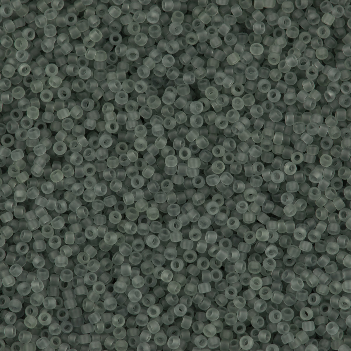 50g Toho Round Seed Beads 11/0 Transparent Matte Gray (9F)