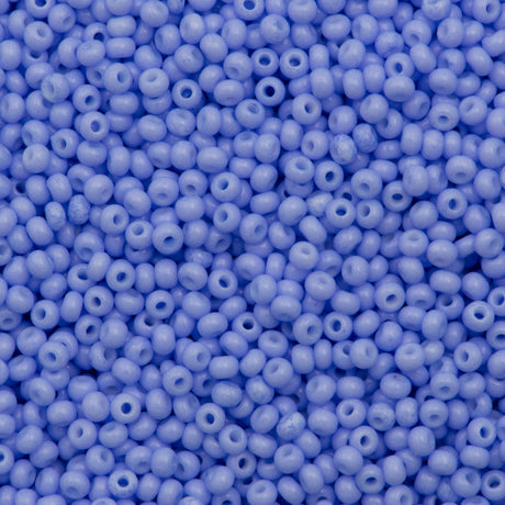 50g Czech Seed Bead 10/0 Dyed Chalk Light Violet Solgel (03131)