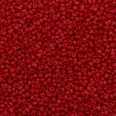 Miyuki Round Seed Bead 8/0 Matte Opaque Dark Red 25g (408F)