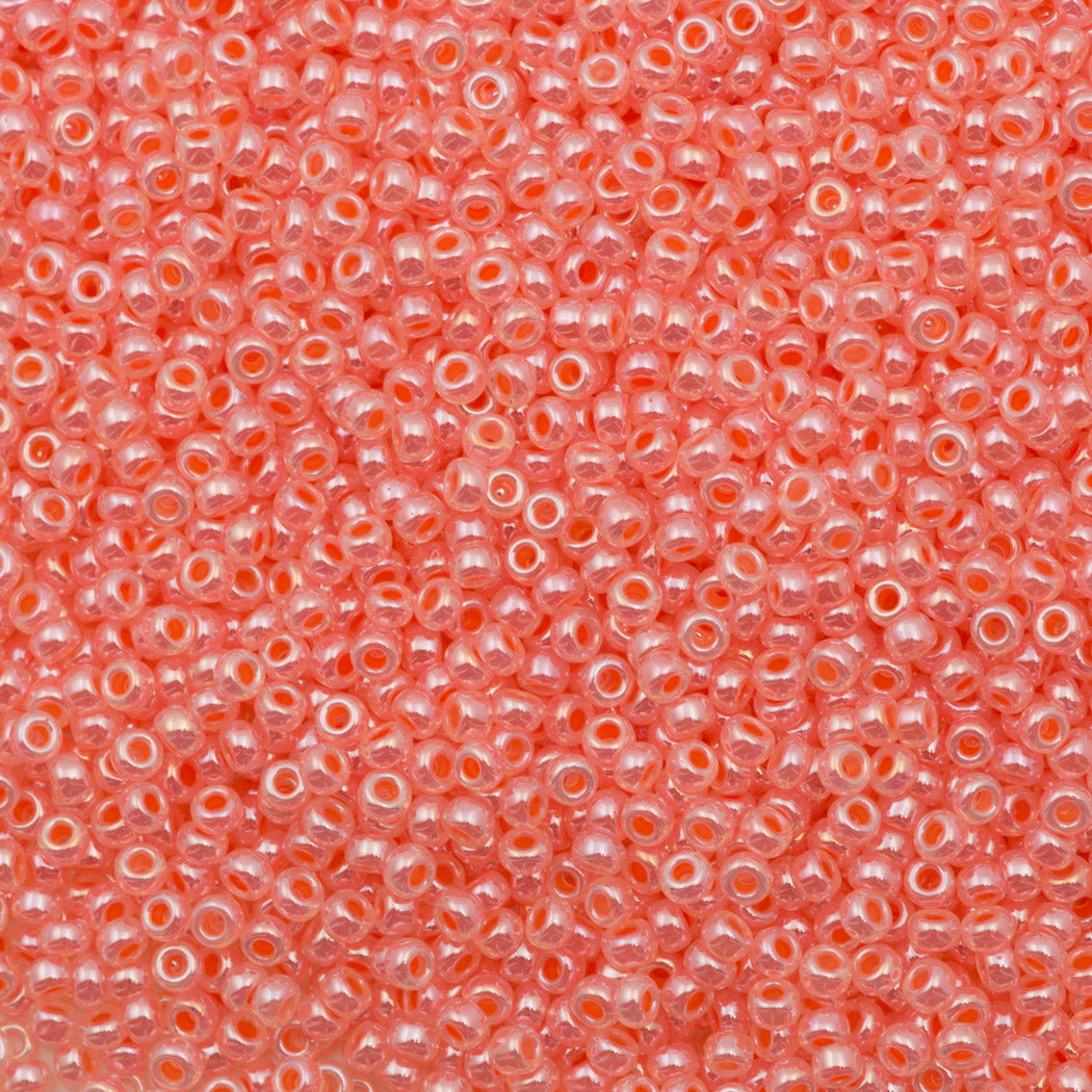 Miyuki Round Seed Bead 8/0 Coral Ceylon 25g (539)