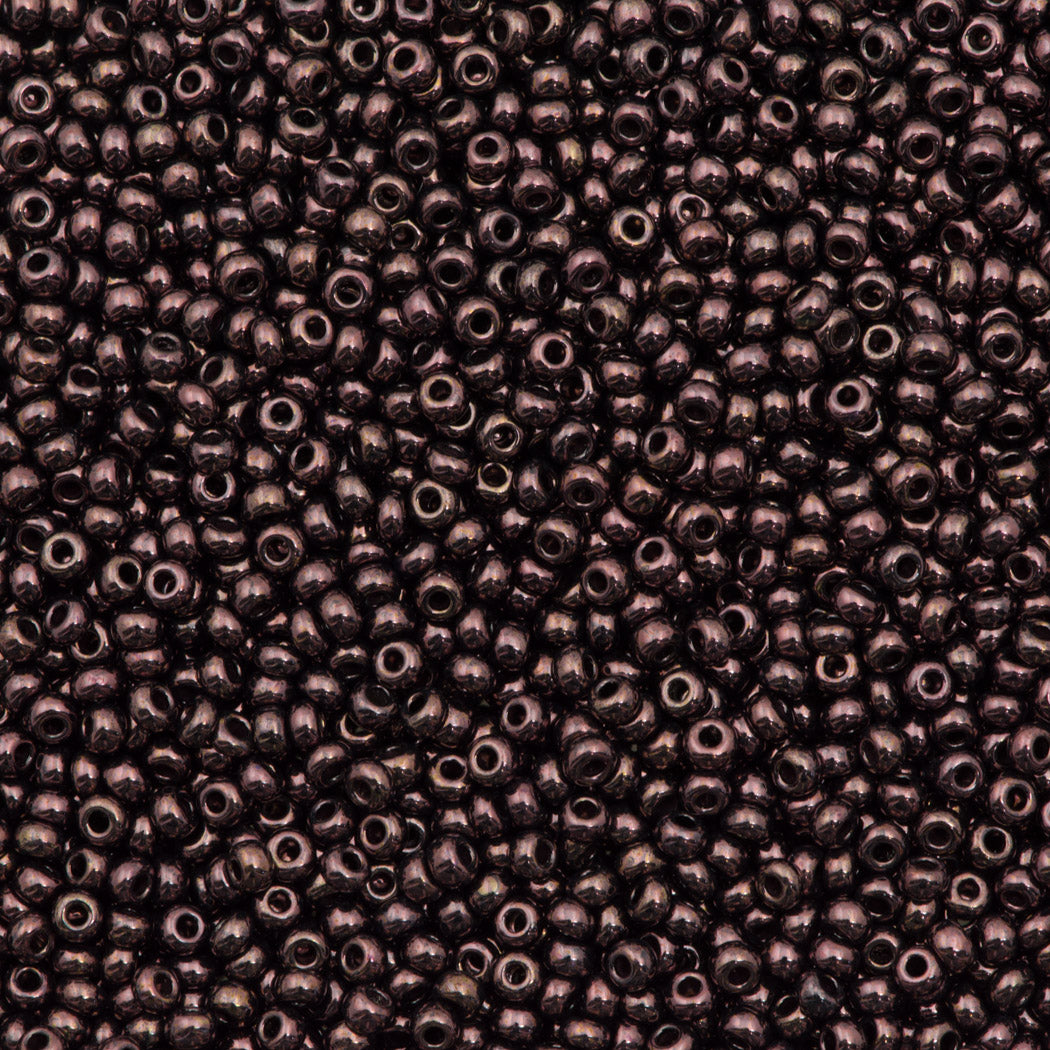 50g Czech Seed Bead 10/0 Opaque Luster Purple (49095)