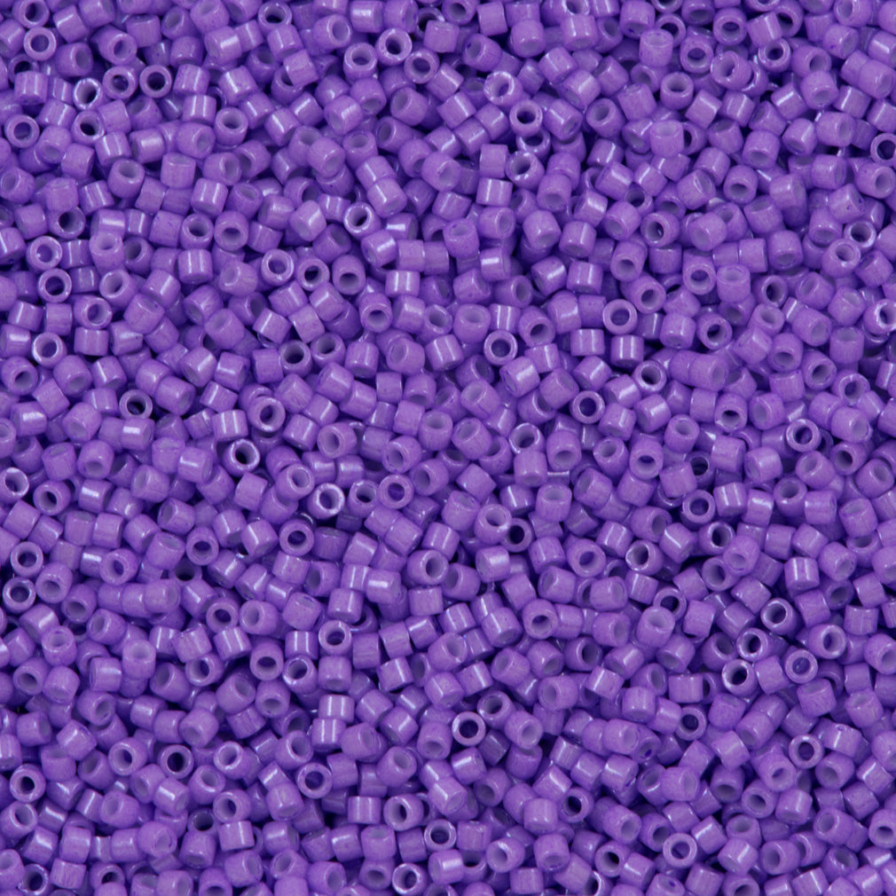 25g Miyuki Delica seed bead 11/0 Dyed Opaque Purple DB1379