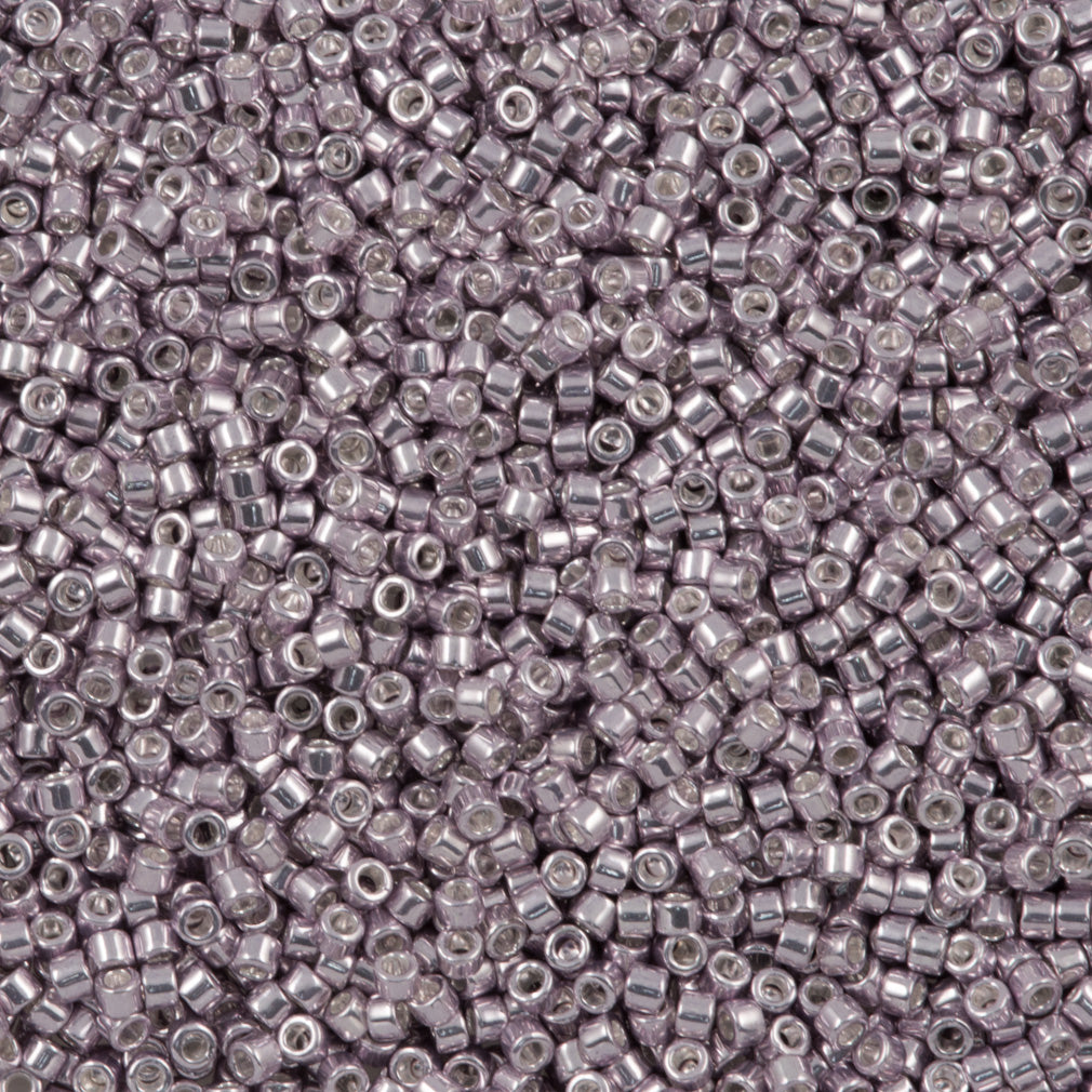 25g Miyuki Delica seed bead 11/0 Galvanized Pale Lavender DB429