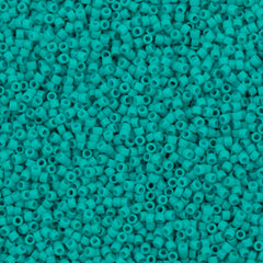 100g Miyuki Delica Seed Bead 11/0 Matte Opaque Dyed Turquoise DB793