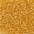Miyuki Round Seed Bead 11/0 Matte Silver Lined Gold (3F)