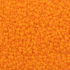 Miyuki Round Seed Bead 11/0 Opaque Light Orange 22g Tube (406L)