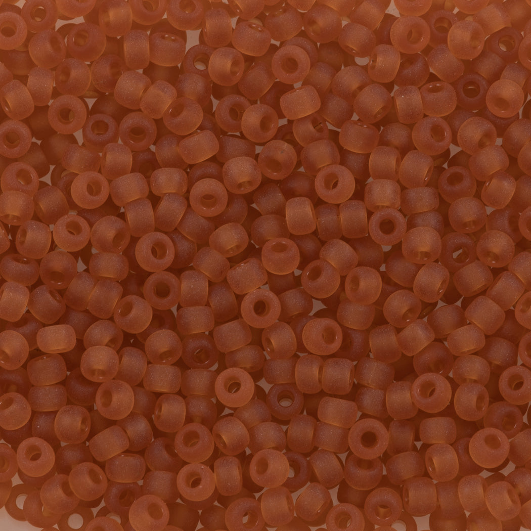 Miyuki Round Seed Bead 8/0 Matte Transparent Topaz (133F)